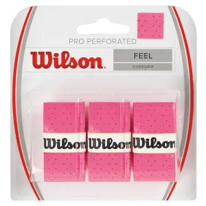 Wilson Pro Perforated 3 Pack Tennis Overgrip - Pink