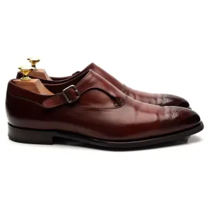 'Winston' Brown Leather Monk Strap UK 7.5 E