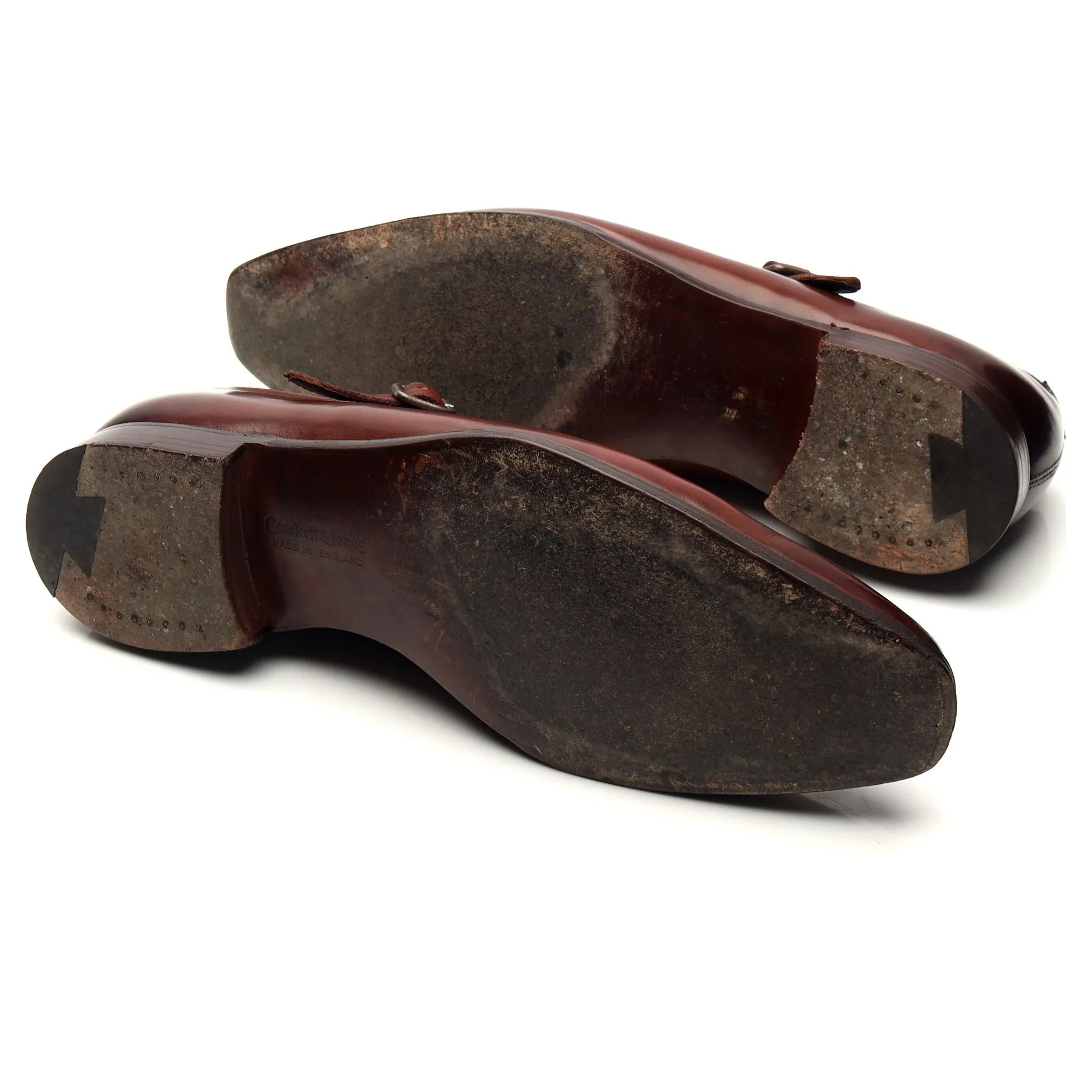 'Winston' Brown Leather Monk Strap UK 7.5 E