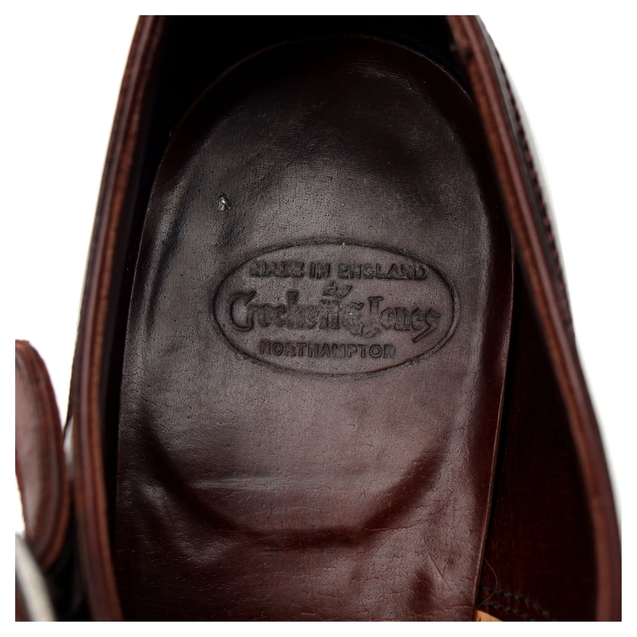 'Winston' Brown Leather Monk Strap UK 7.5 E