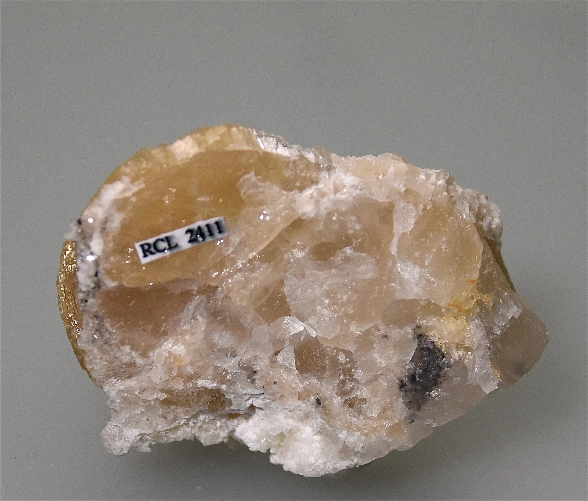 Witherite with Alstonite and Calcite, Bethel Level, attr. Minerva #1 Mine, Cave-in-Rock District. Southern Illinois Small cabinet 4 x 5 x 7 cm $450. Online 3/30