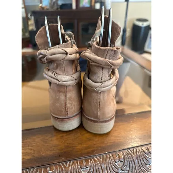 Women’s Free People Landslide Leather Ankle Boots. Size 37 ( 6.5 )