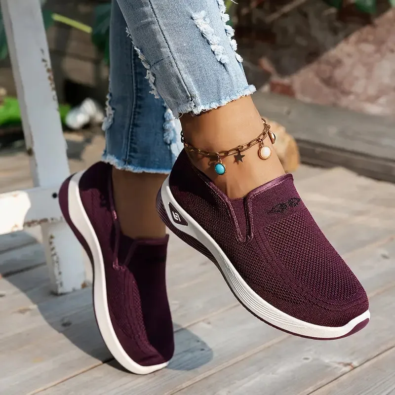 Women's Knit Slip-On Walking Shoes