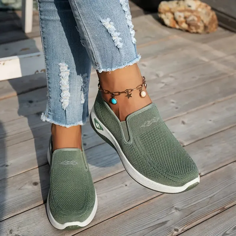 Women's Knit Slip-On Walking Shoes