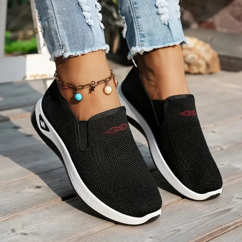 Women's Knit Slip-On Walking Shoes
