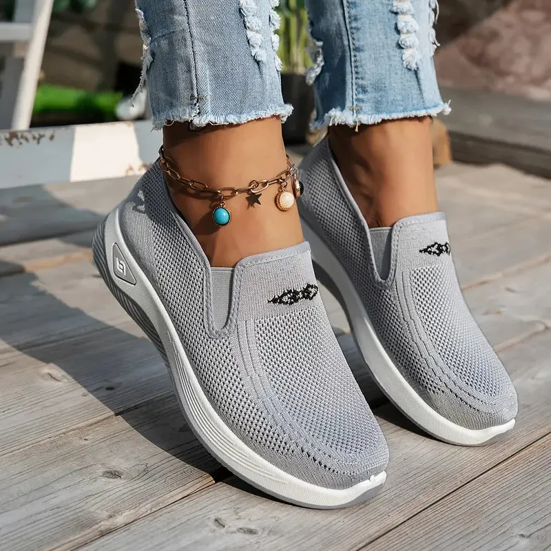 Women's Knit Slip-On Walking Shoes