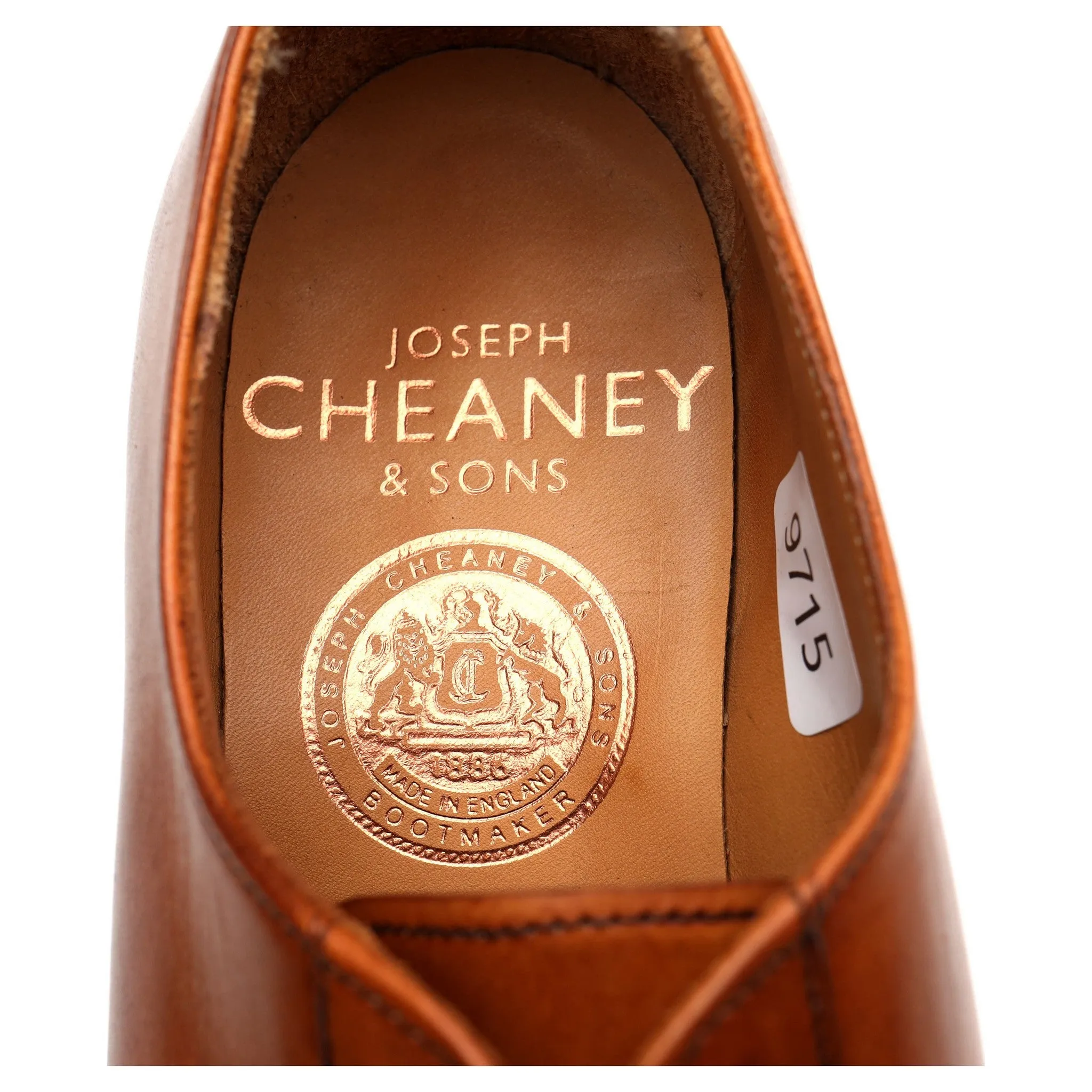 Women's 'Mabel' Tan Brown Leather Derby UK 3 D